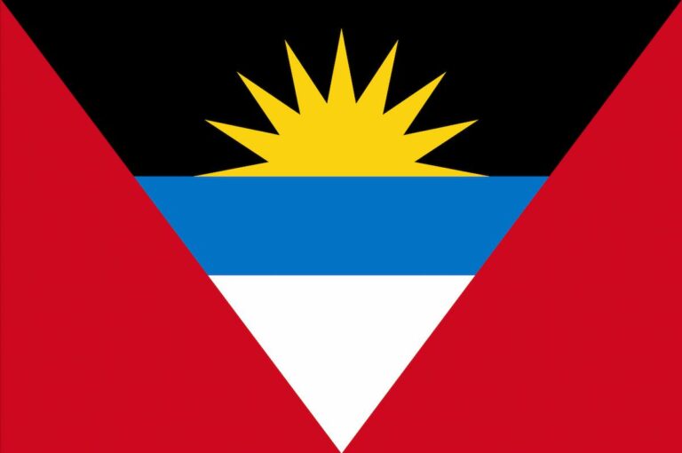 The Flag of antigua and barbuda