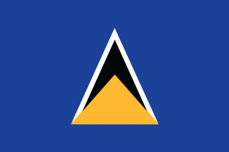 The Flag of Saint Lucia