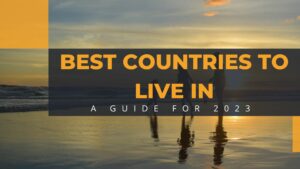 A photo saying "Best Countries to Live In"
