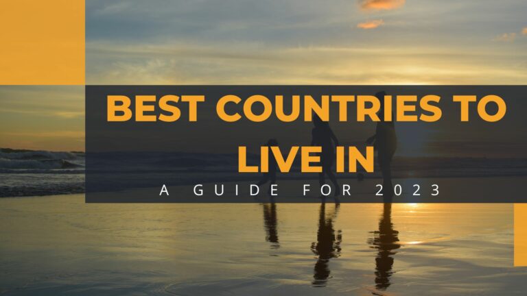 A photo saying "Best Countries to Live In"