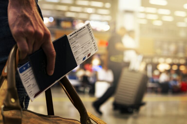 Stock Photo Of Boarding Pass At Airport