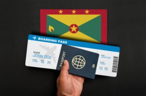 Stock Photo Grenada Passport For Visa-Free Countries