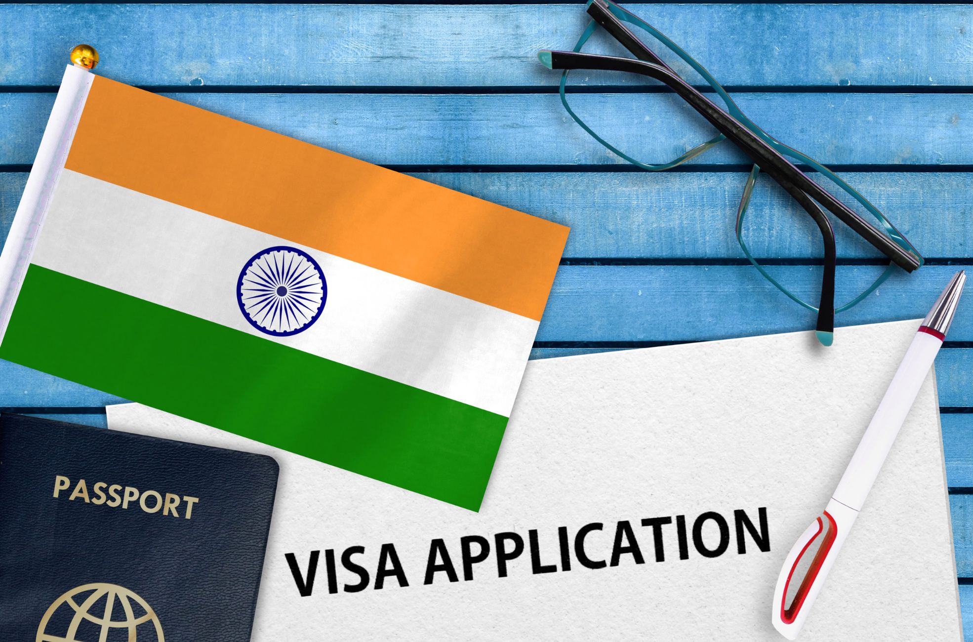 Stock Photo Of Indian Passport For Visa-Free Travel to Other Countries