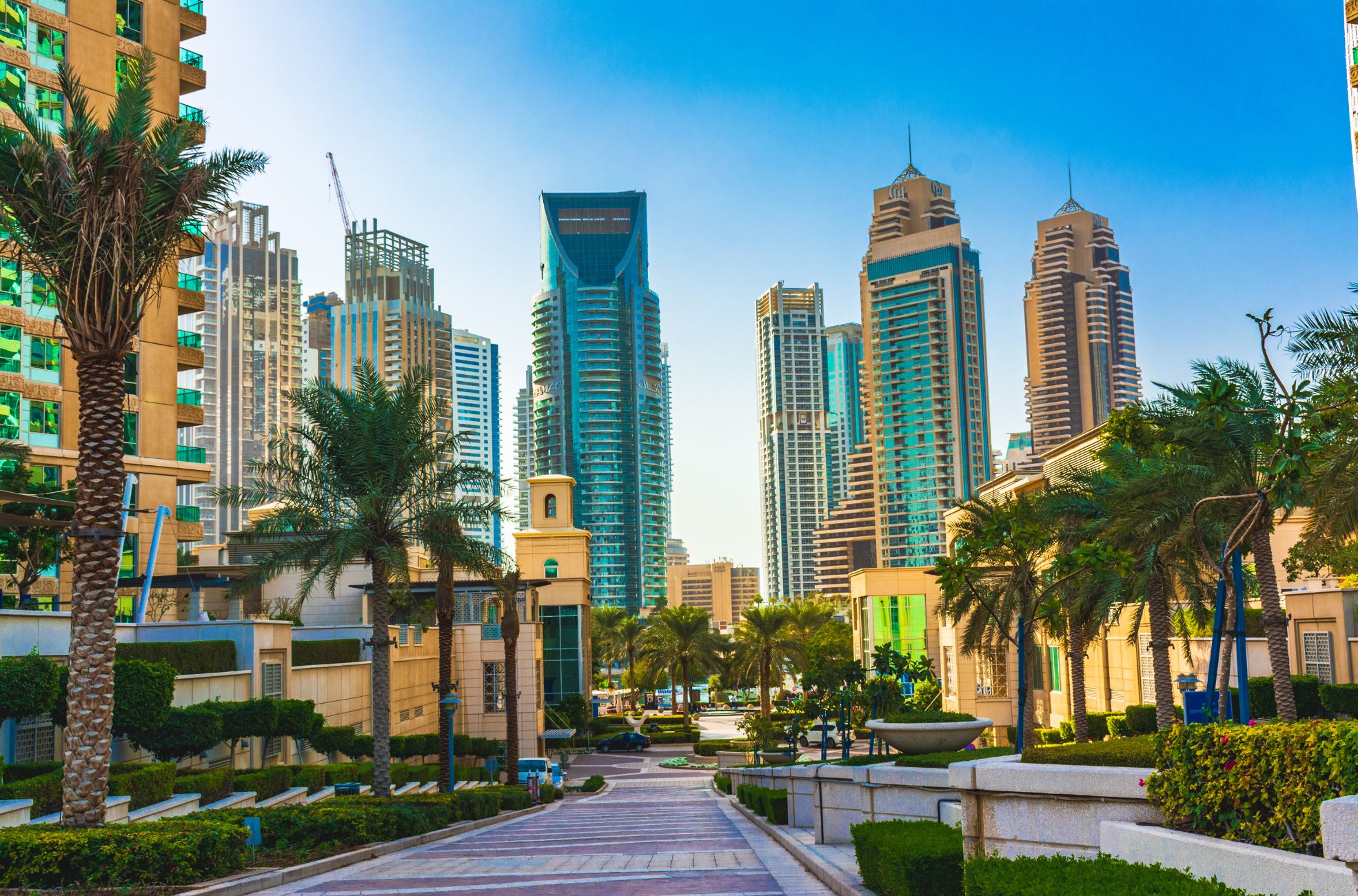 Dubai City Boulevard during the daytime.