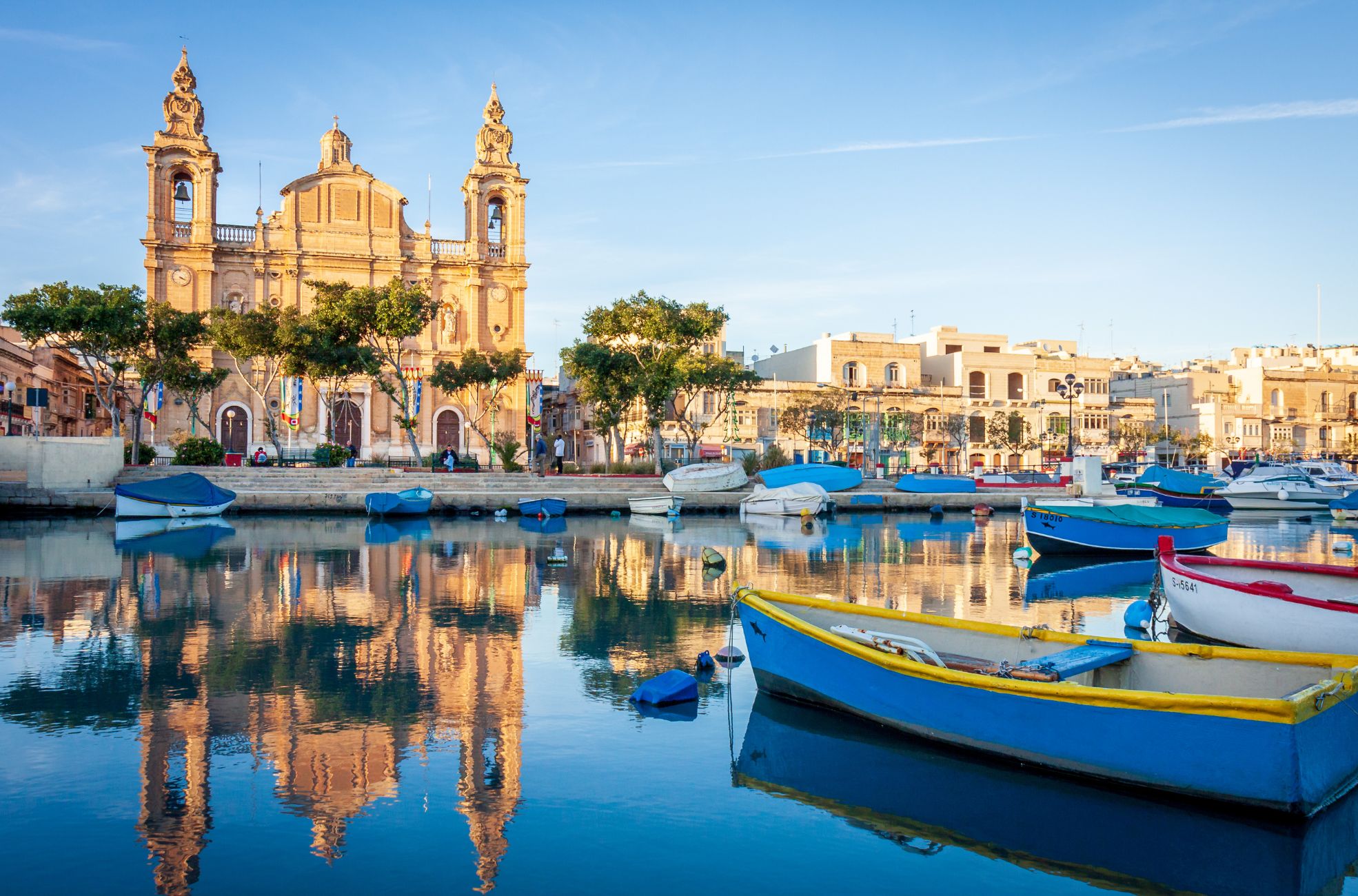 Boats On Water In Malta