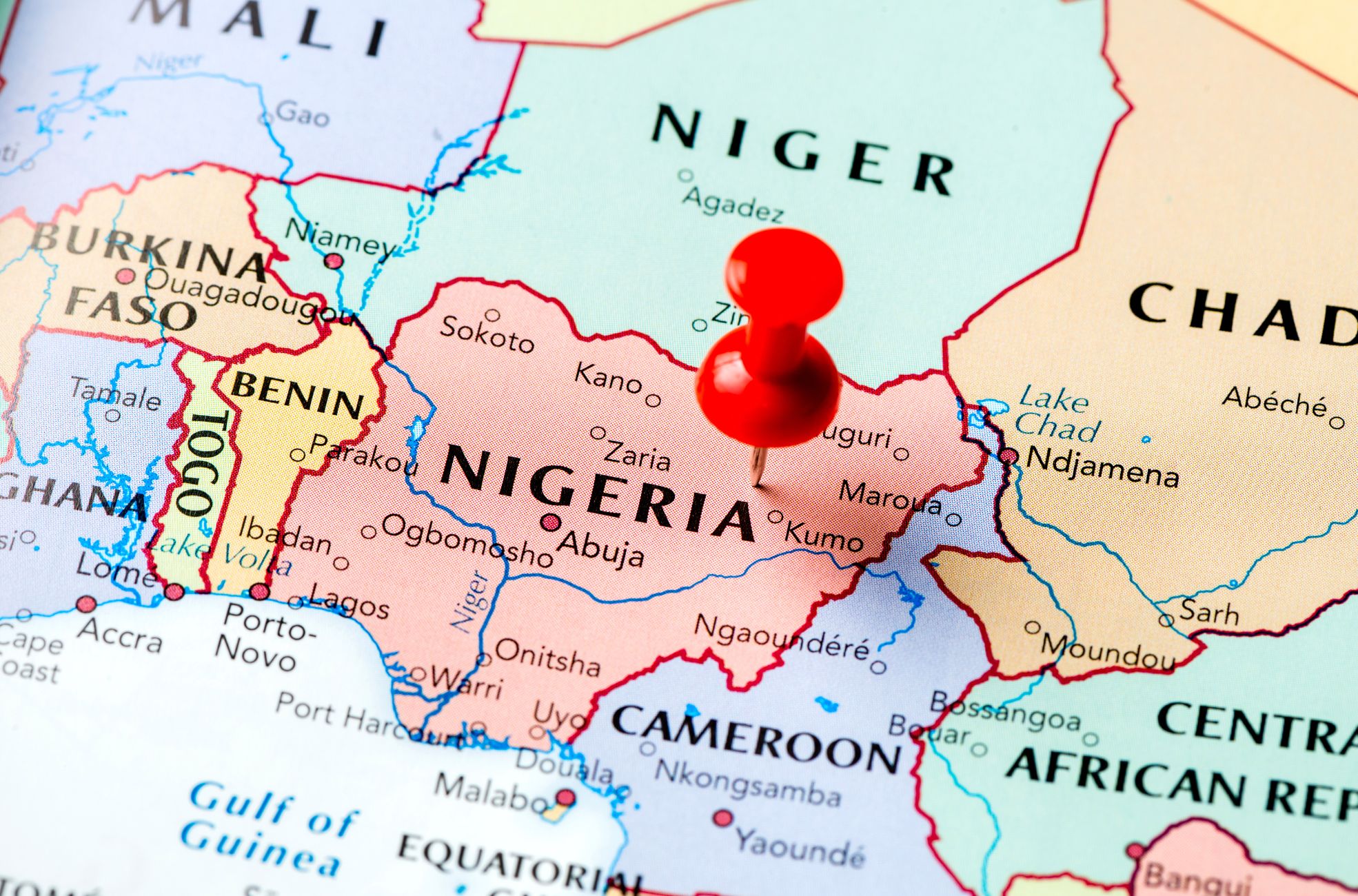 Nigerian Region On Map