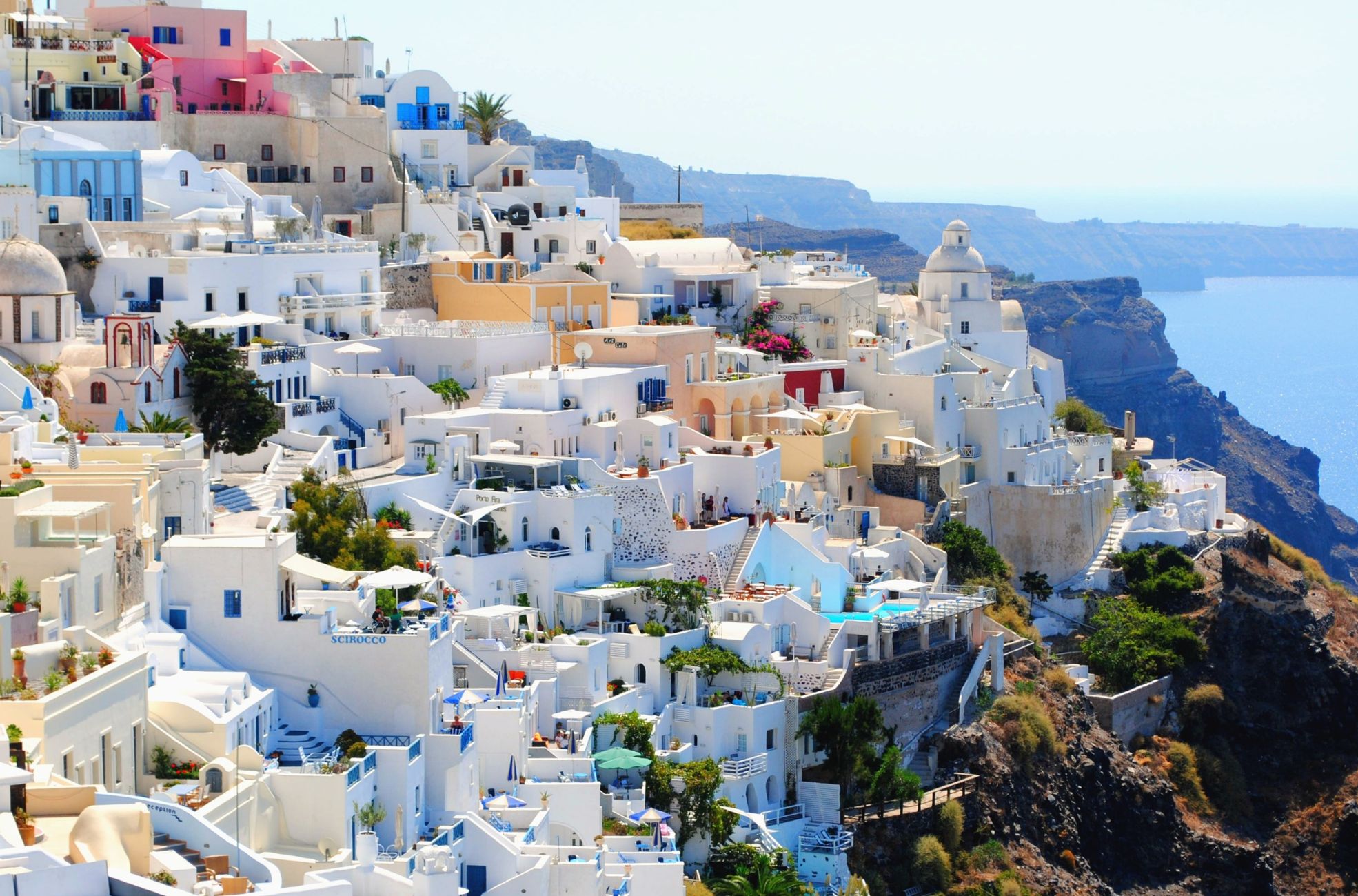 Mountainside Housing In Greece