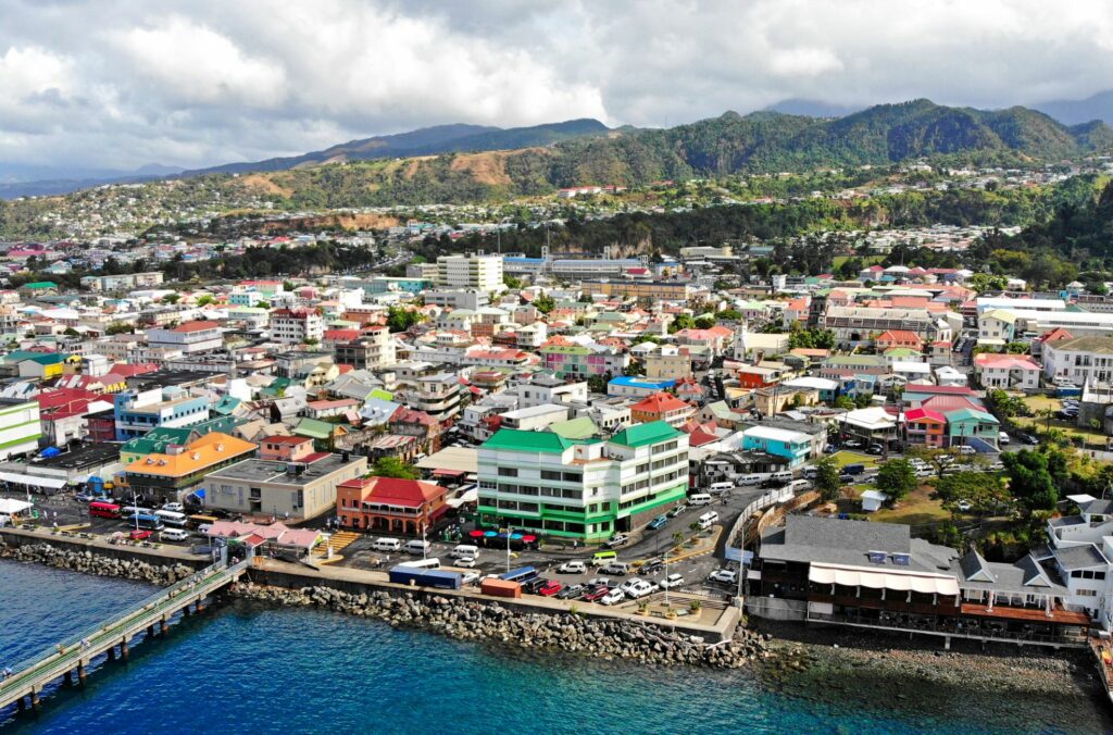 Housing And Waterfront In Dominica
