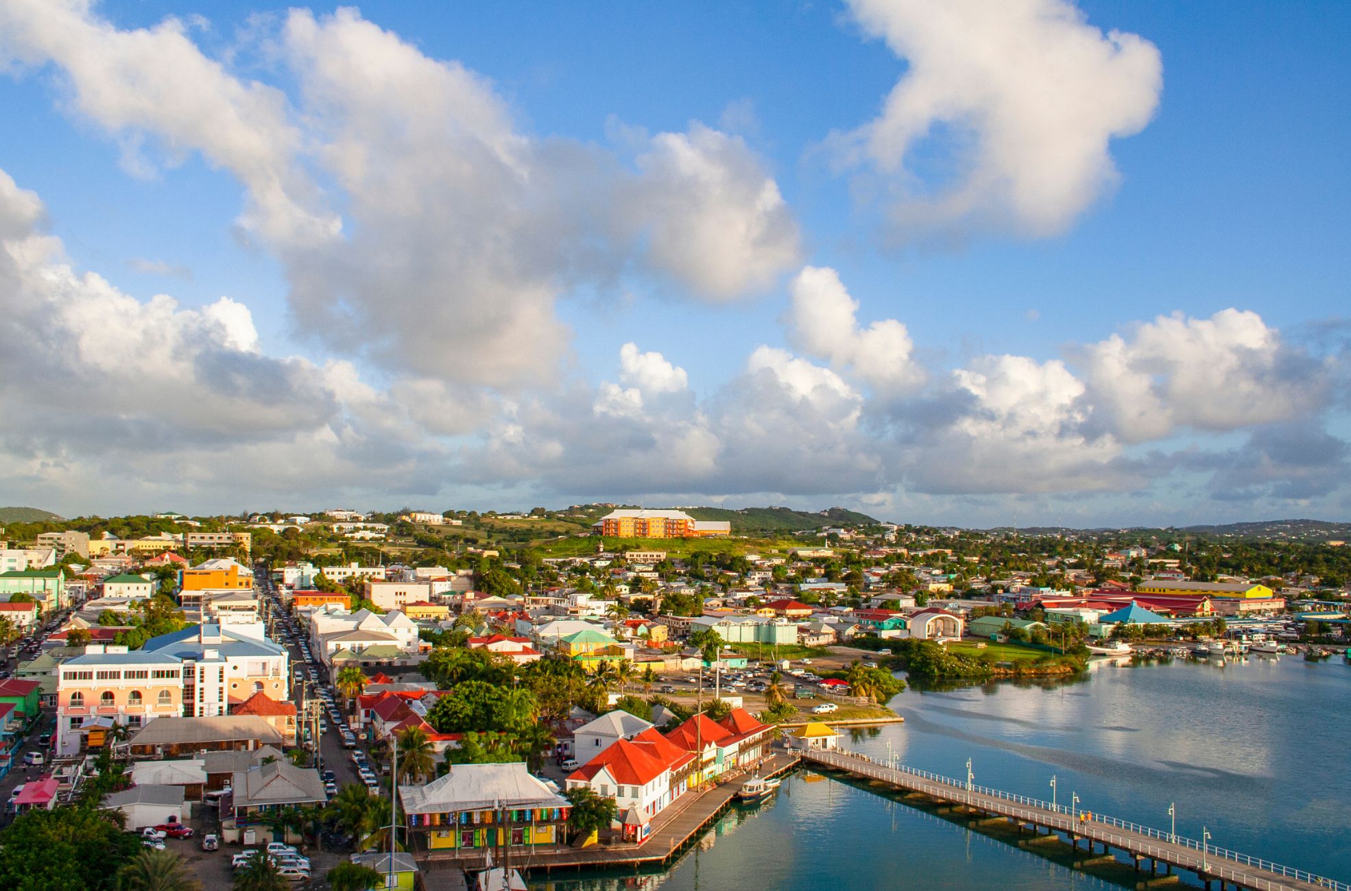 Housing And Waterway In Antigua And Barbuda