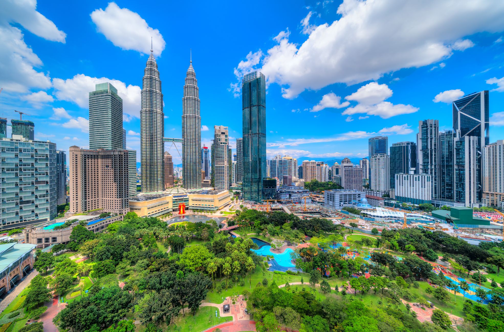 Cityscape And Park In Malaysia