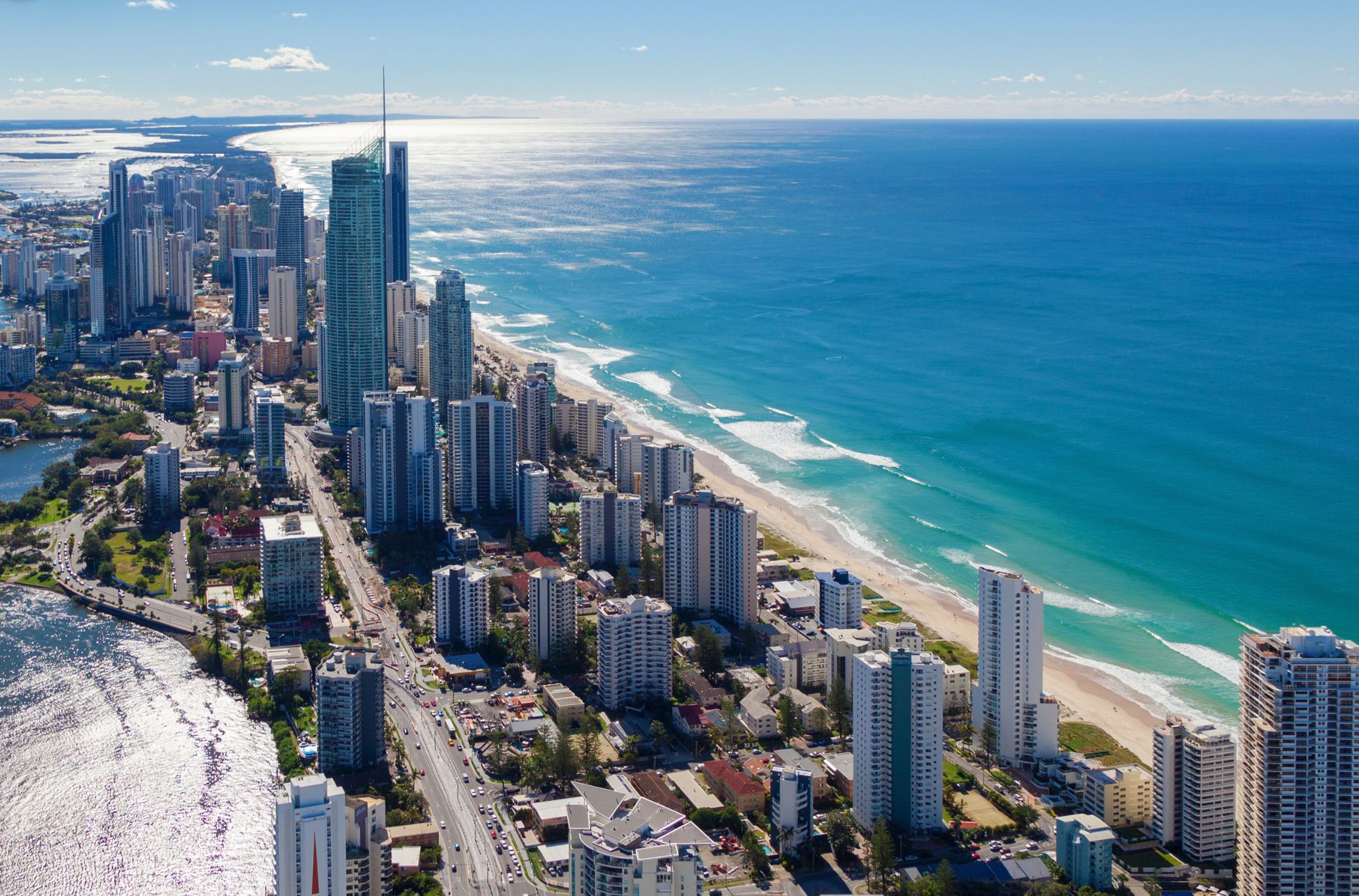 Aerial View Of Australian Coastline