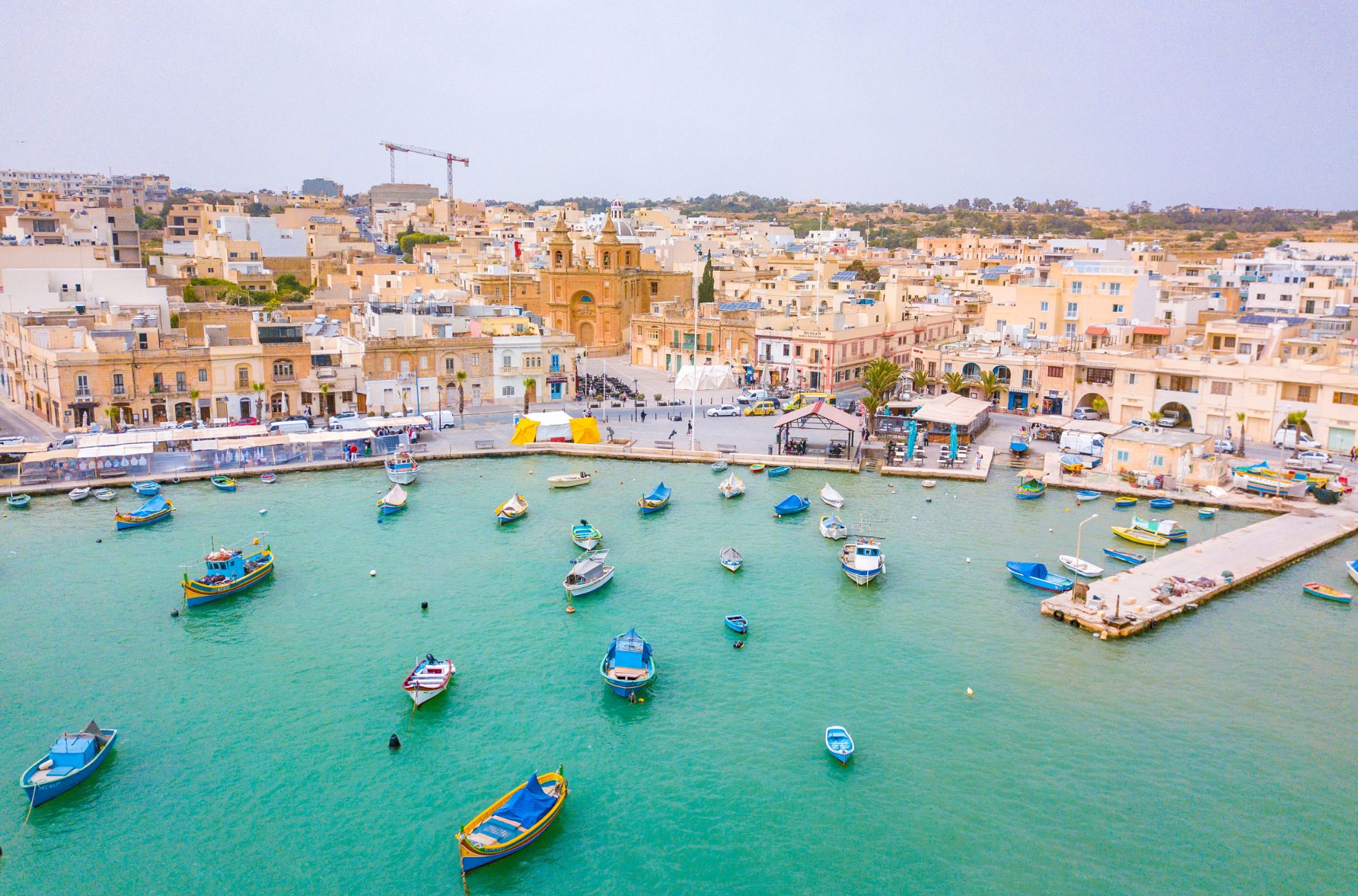 Waterway, Boats And Housing In Malta